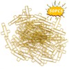 50 PCS Gold Cross Bible Paper Clips - Dual-Purpose Journaling