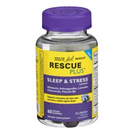 Bach Rescue Plus Sleep Stress Gomitas Naturales Arándanos