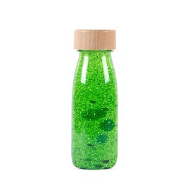 PETIT BOUM Float Sensory Bottle in Green A Microcosm in Every Bottle Discover, Listen and Learn Sensory Stimulation Sensory Bottles for Children