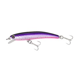 Yo-Zuri Pins Minnow Floating Diver Lure, Purple Rainbow Trout, 90mm/3-1/2