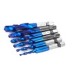 6PCS High Speed Steel 6.35mm Hex Shank Tap Drill Bit