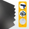 6 Pack Black Plastic Sheet 8x12x0.04 in Flexible High Tensile
