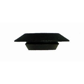 Caplugs 1-1/2" Flush Mount Black Plastic Body and Sheet Metal Hole Plug  Qty 1 1.5 Inch
