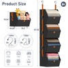 DIMJ Hanging Closet Organizer - 4 Tier Collapsible Hanging Shelves