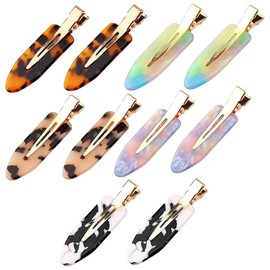 Beavorty 10pcs Hair Styling Accessories Flat Clip Hair Barrettes Women Alligator Hairpins