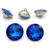 Let's Decorate 25PCS 25MM Blue Diamond Crystal Glass Buttons Sofa