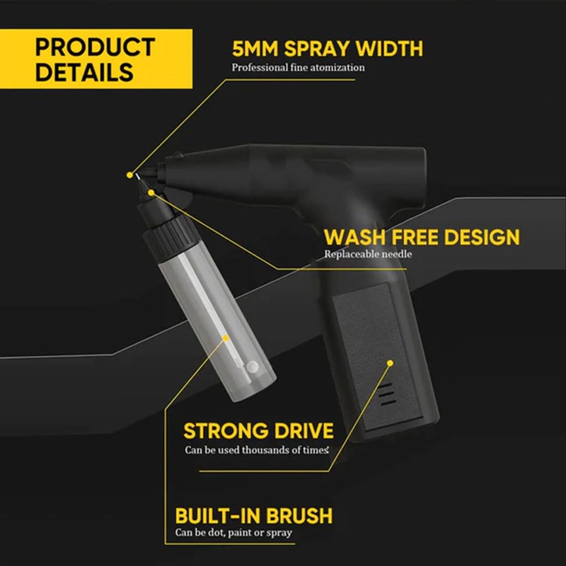 Electric Paint Sprayer for Cars Air Compressor 5mm Fine Atomization