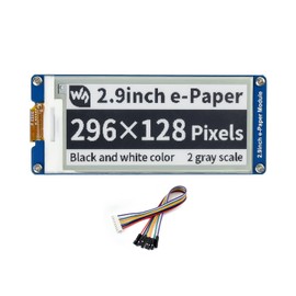 2.9inch e-Paper Display Module, 296x128 Resolution 3.3V/5V Two-Color epaper Display E-Ink Screen Module SPI Interface Compatible with Raspberry Pi/Arduino/Jetson Nano,Support Partial Refresh