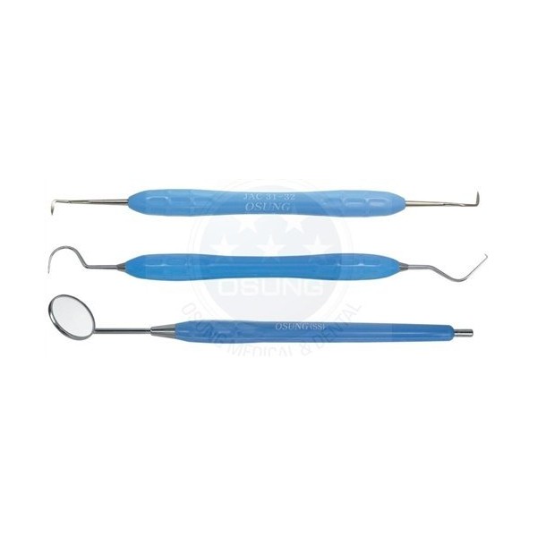 Dental Tartar Scraper and Remover Set, Posterior, Softgrip Handle