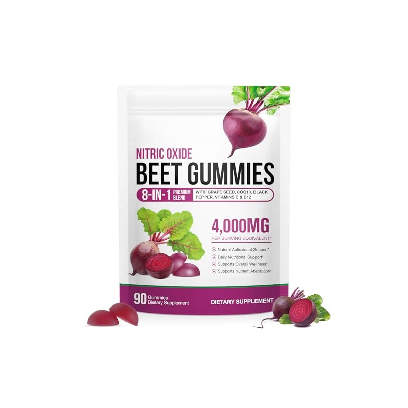 Beetroot Gummies – Beetroot Extract Food Supplement – Vegan Gummies