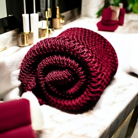 African Net Sponge XL with Knots African Bath Net African Exfoliating Net Shower Bathing Body Scrubber Body Back Woman Man Child Scrubber Skin