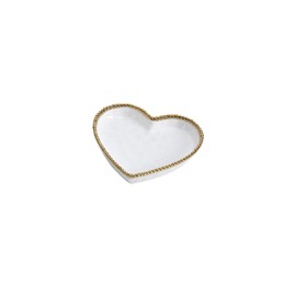 Pampa Bay Love is in the Air Medium Heart Dish (1, White)