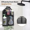 MISSLO Bathroom Shower Organizer Mesh Hanging Shower Caddy with Rotatable