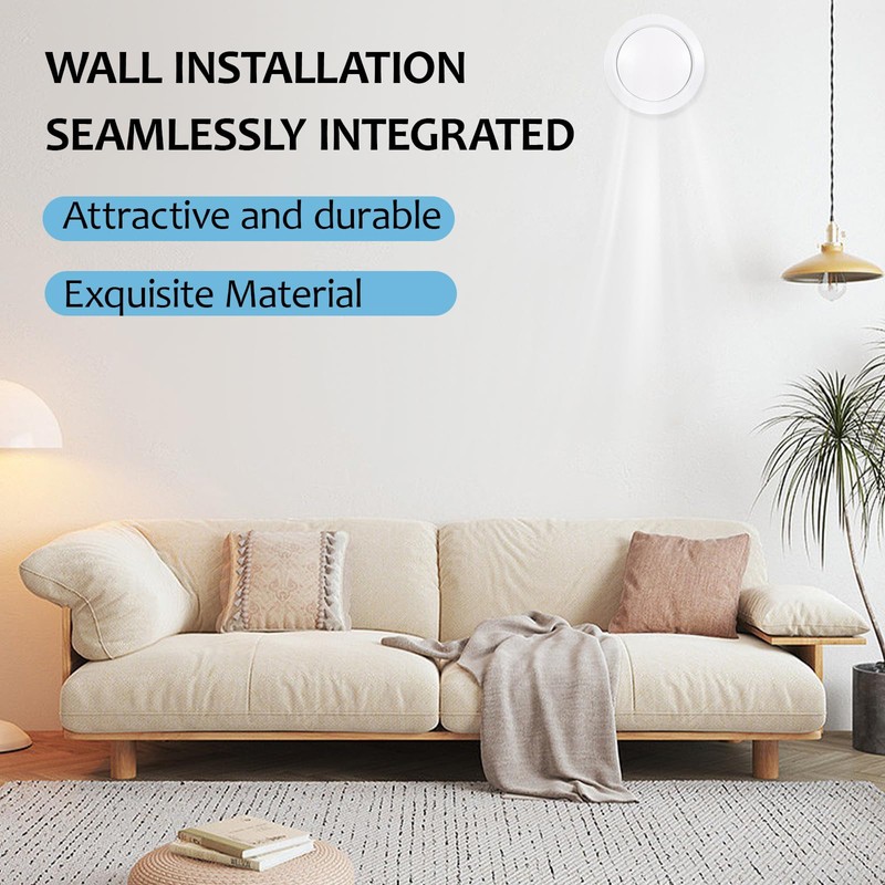 1pcs Round Ceiling Vent,100mm Round Ventilation Cover for Wall Ceiling,Plastic