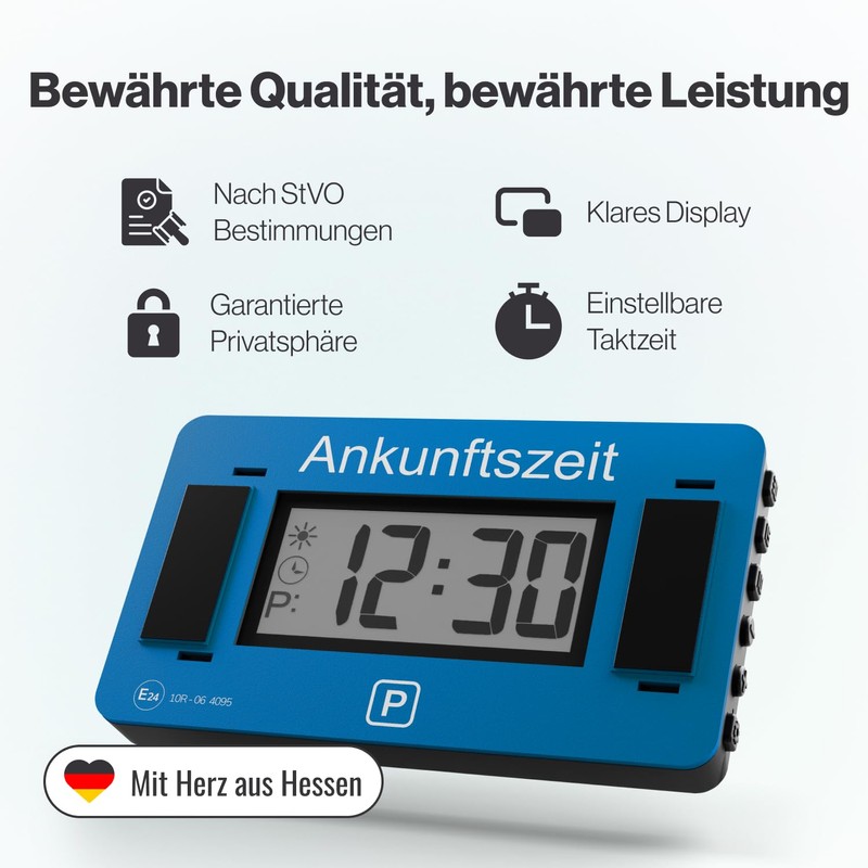 Parkwächter V2 Electronic Parking Disc with Approval according to German