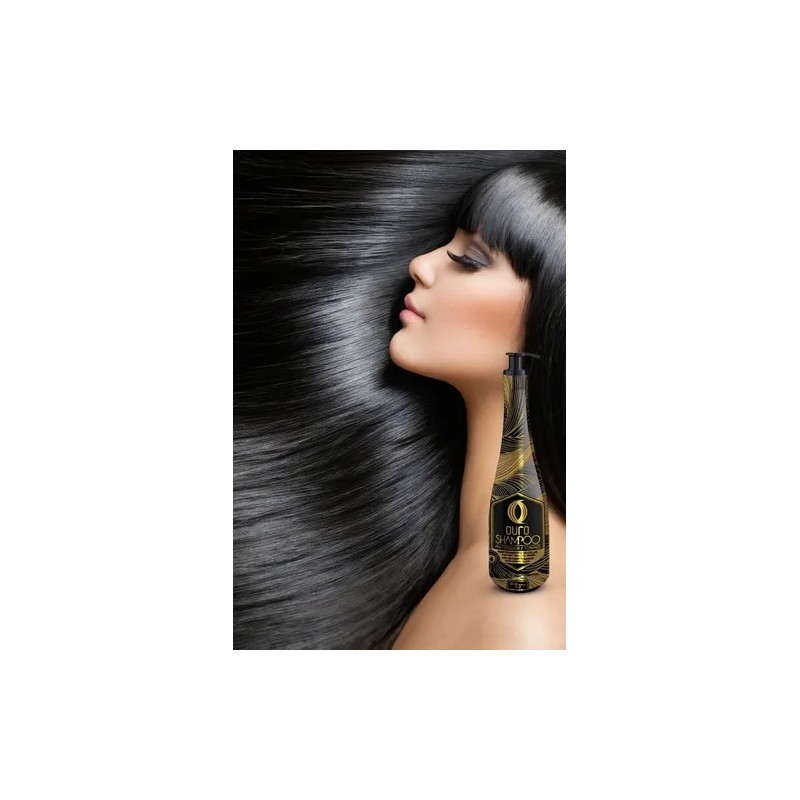 Ouro Shampoo Matizador Negro para Cabello Obscuro 1 lt