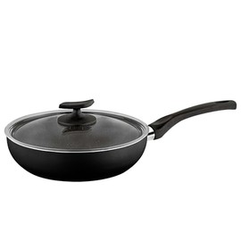 STP GOODS RAGNAR Eco Sunday Non-Stick Saute Frying Pan with Glass Lid (10.2" (26 cm))