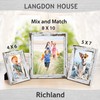 Langdon House 8x10 Picture Frames (Distressed White, 3 Pack) Farmhouse