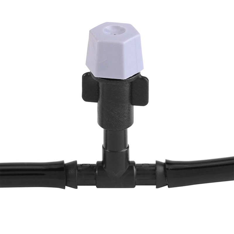 Domary Water Misting System Hose Sprinkler Nozzle Set Greenhouse Patio