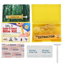 Snake Bite Kit, Bee Sting Kit, Emergency First Aid Supplies, Venom Extractor Suction Pump, Bite and Sting First Aid for Hiking, Backpacking and Camping