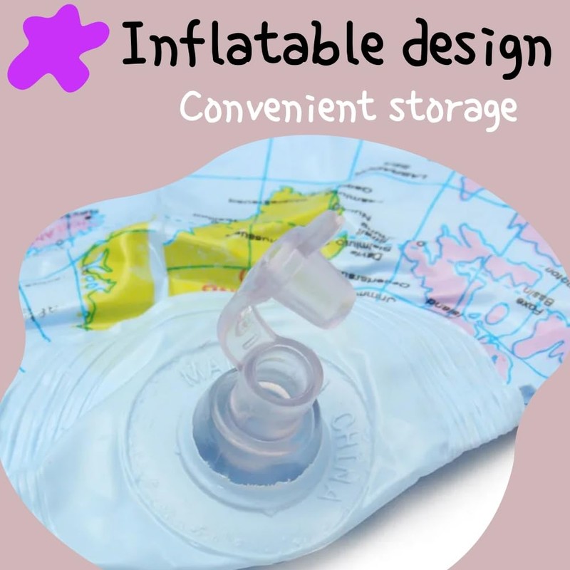 Inflatable Earth Globe, 4 Pieces, Geography World Map, Inflatable, Inflatable