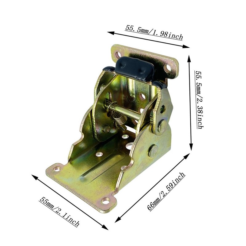 Heavy-Duty Foldable Self-Locking Hinge Sdjdhej 2-Piece 90 Degree Double Brake