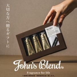 John's Blend OA-JOH-19-1 Hand Cream Gift Set with Hand Towel 0.5 oz (14 g) x 3 Bottles, Made in Japan