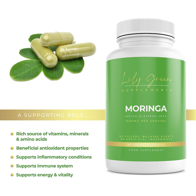 Lily Green | Organic Moringa 1500mg per Serving | 90