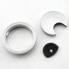 2Pcs 80mm Desk Cable Grommets, Computer Desk Metal Cable Hole,