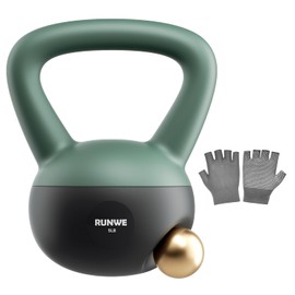 RUNWE Soft Kettlebell 5lb 10lb 15lb 20lb 25lb 30lb, Sand Filled Quiet Floor-Friendly Kettlebell, Anti-Slip Home Gym Fitness Equipment for Apartment Postpartum Recovery, Safety for Women Men & Beginner