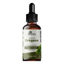 Aceite de Orégano 70% Carvacrol con Aceite de Oliva Prensado en Frío Árbora 30ml