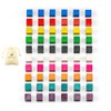 Waldfelsen® Small Wooden Cubes 60 Beech Wood Cubes in Four