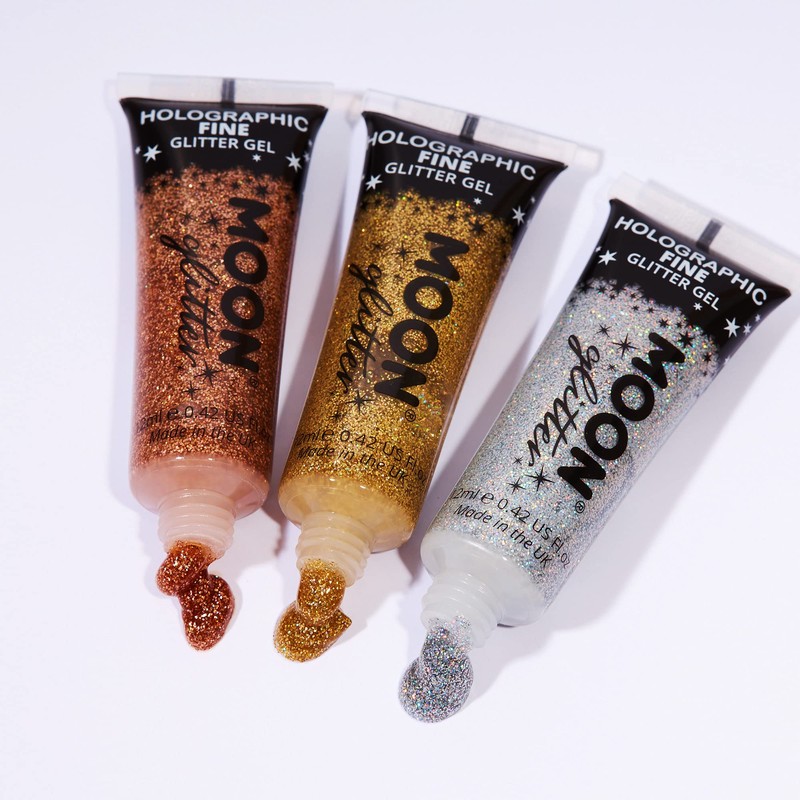 Moon Glitter Holographic Face & Body Glitter Gel - 12