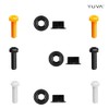 YUVA Car Number Plate Screws and Nuts Kit, 6 Sets