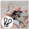 Ai-OUMLEEF 20 PCS Mini Alloy Carabiner Clip Keychain, Mini Spring