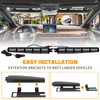 XRIDONSEN 34 inch Amber Green White Emergency Visor Strobe Lights