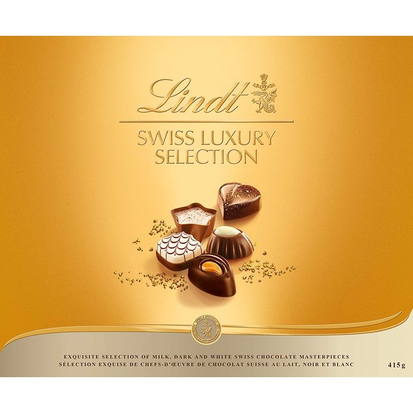 Lindt Swiss Luxury Selection Boxed Chocolate, Gift Box, Great for Holiday Gifting, 14.6 Ounce