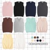 Formemory School Vest, Women's, Students, Uniform, Knit Vest, V-Neck, Knit