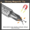 HARFINGTON 2pcs Phillips Screwdriver Bits 1/4" Hex Shank PH1 Magnetic