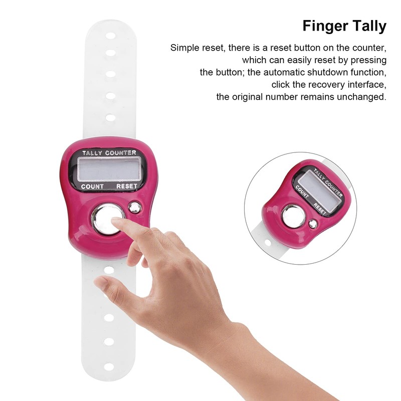 Lap Counter Timer, Electric Finger Counter with Resettable 5 Digit