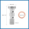 A ABSOPRO 1 Set M10x1.25 Metric Thread Double Banjo Bolt