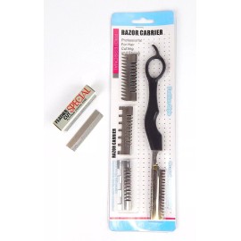 Beauty Headquarters 6 PCS METAL COMB FOR BARBER SHAVING,TRIMMER, THINNING HAIR RAZOR