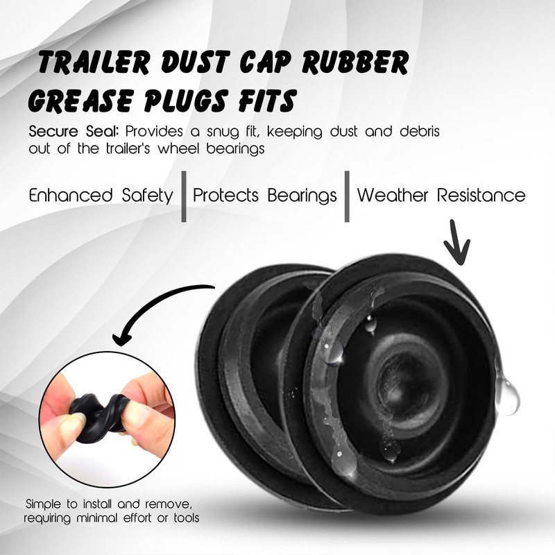 VIRTIONZ 20 Pack Grease Plugs Fits 1.98 Inch Hub Dust