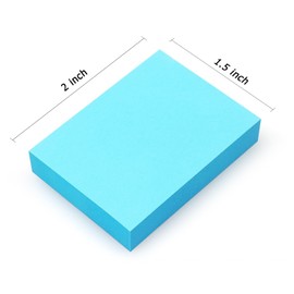 24 Pads Mini Sticky Notes 1.5 * 2 inch, Small self-Stick Notes for Post,80 Sheets/Pad, for Little Reminders in Offices,Schools and households(1.5 * 2 in (38x51mm) Bright Colors)