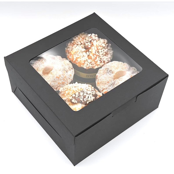 MonYouGe 10-Set Cupcake Boxes Bulk with Clear Display Window Hold