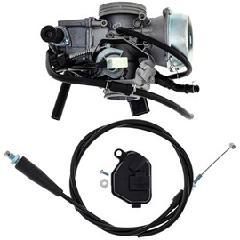 NICHE Carburetor Throttle Cable Kit for Honda Foreman Rubicon 500 16100-HN2-A21 16100-HN2-A22 17910-HP0-A00