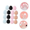 Healeved 15pcs Velour Soft Puff Setting Powder Translucent Mini Makeup