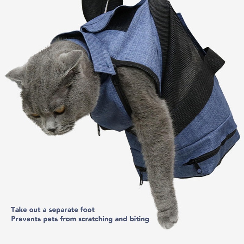 KUIDAMOS Pet Cat Grooming Bag, Adjustable Cat Shower Bag, Cat