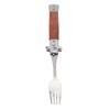 Spring Fork Rosewood Handle Stainless Steel Foldable Spring Fork for