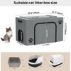 Cat Litter Box Enclosure with Cat Bed; Hidden Enclosure Litter